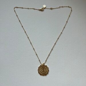 Gorjana Textured Pendant Necklace